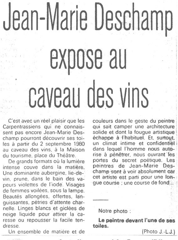   Carpentras Caveau des Vins 1980