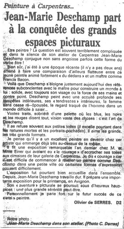 Olivier de Serres Le Provençal 1980